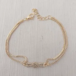 Pulsera acero dorado