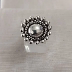 Anillo plata inflada, hueca