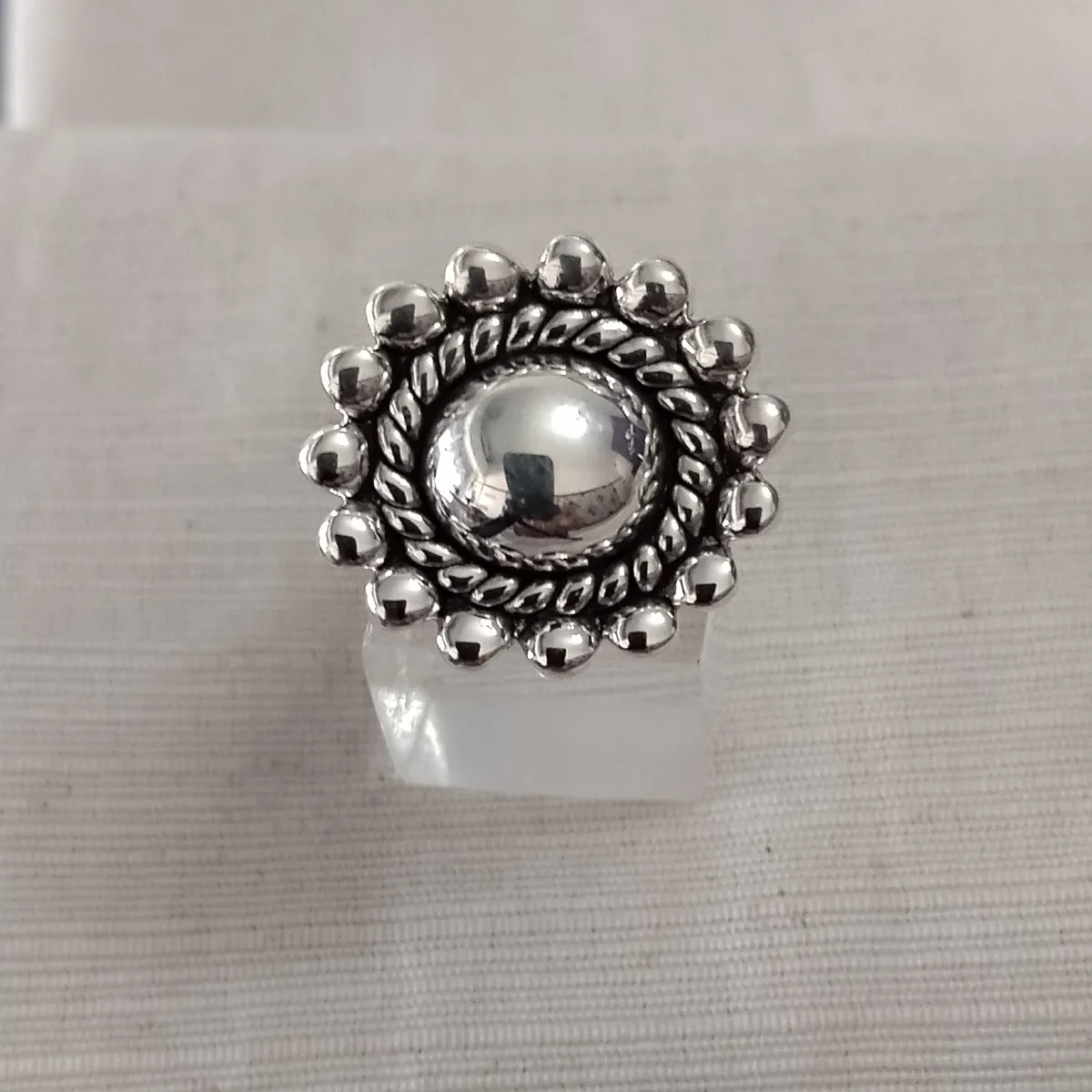 Anillo plata inflada, hueca