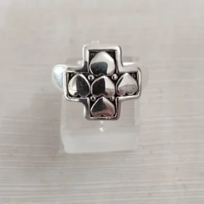 Anillo plata inflada, hueca