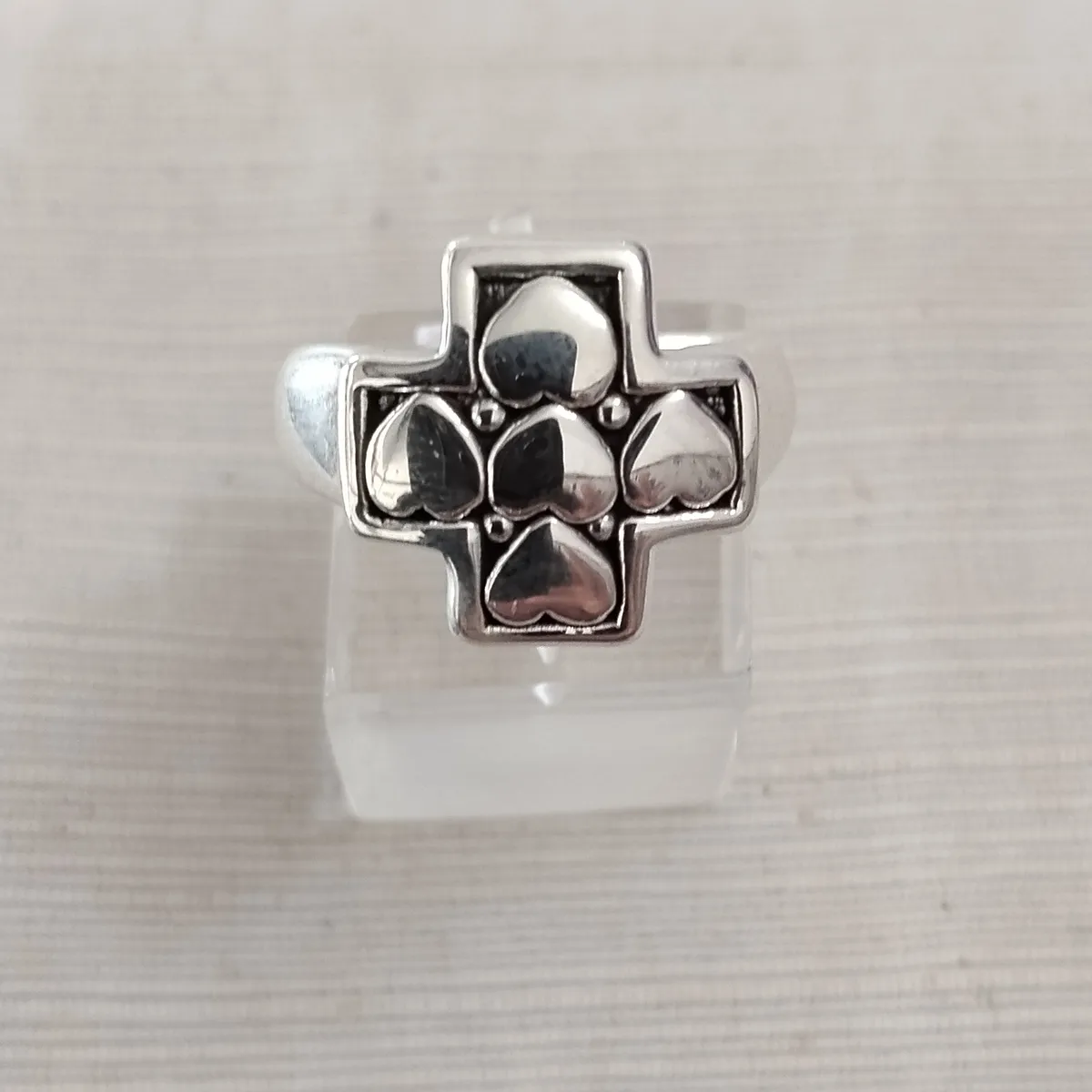 Anillo plata inflada, hueca