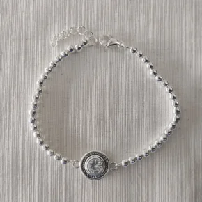 Pulsera acero blanco