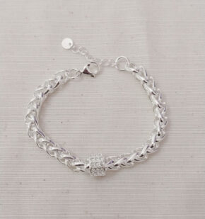 Pulsera acero blanco