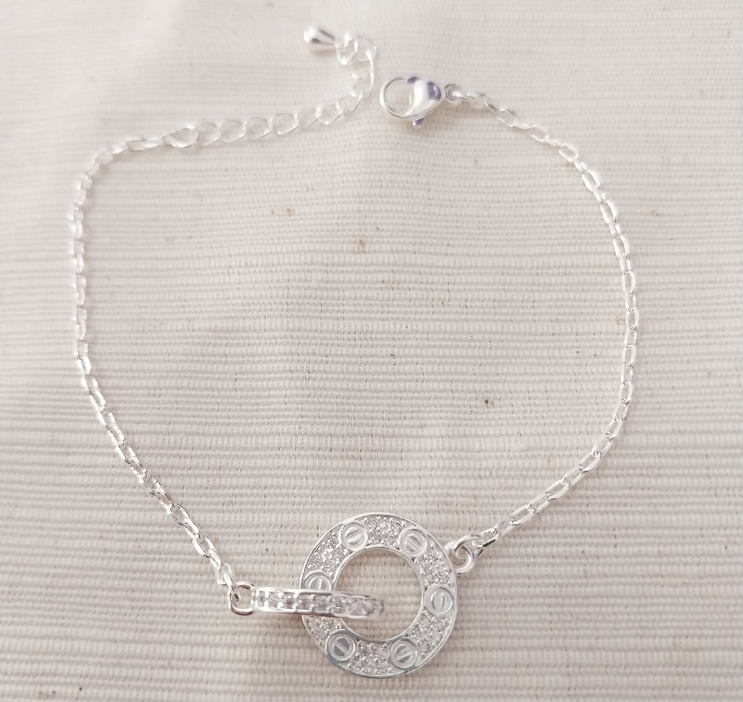 Pulsera acero blanco