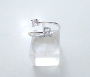 Anillo plata cubic y strass
