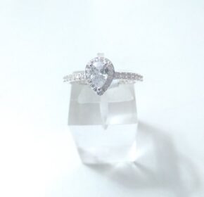 Anillo plata cubic y strass
