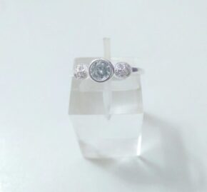 Anillo plata cubic y strass