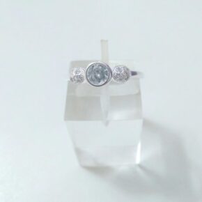 Anillo plata cubic y strass