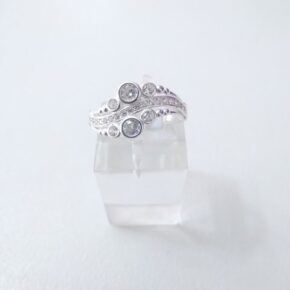 Anillo plata cubic y strass