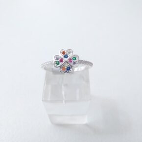 Anillo plata cubic y strass