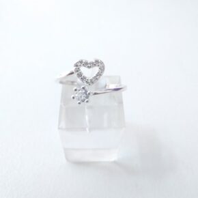 Anillo plata cubic y strass