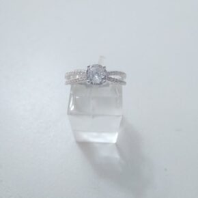 Anillo plata cubic y strass