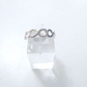 Anillo plata cubic y strass