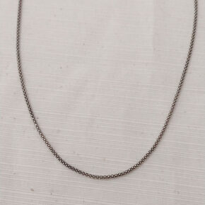 Cadena maciza de plata