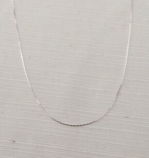 Cadena facetada de plata