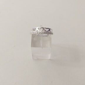 Anillo plata cubic y strass