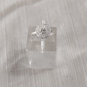 Anillo plata cubic y strass