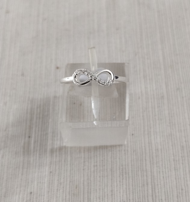 Anillo plata cubic y strass
