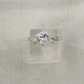 Anillo plata cubic y strass