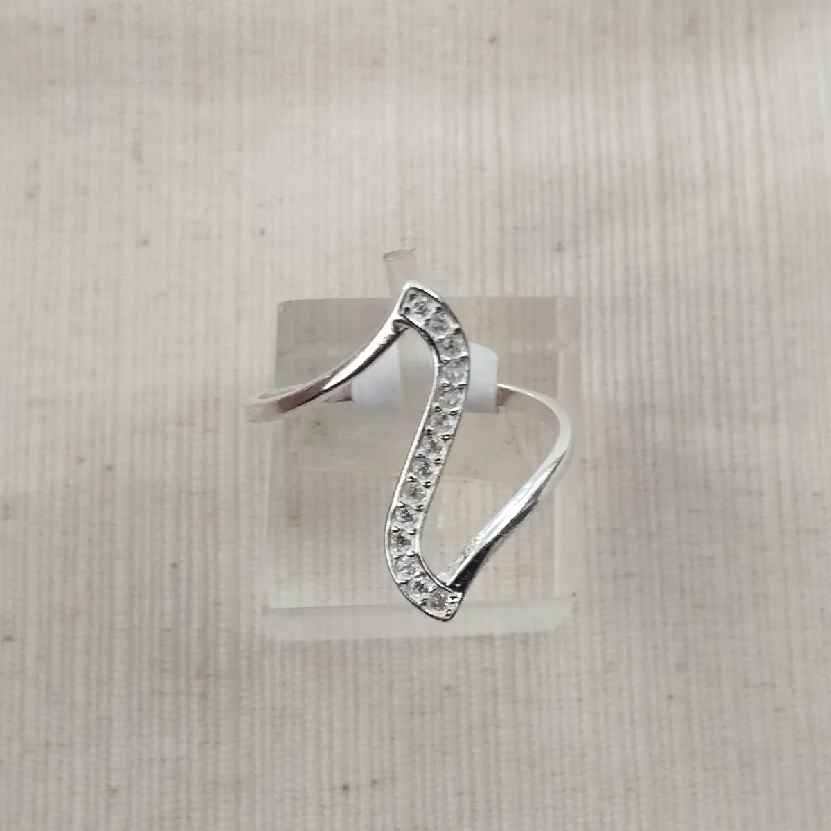 Anillo plata cubic y strass