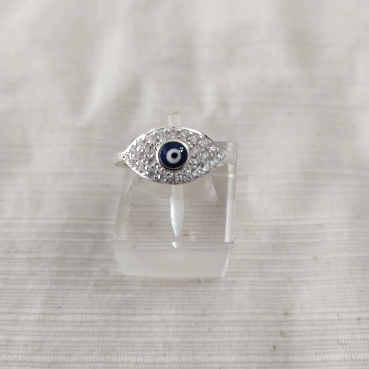 Anillo plata cubic y strass
