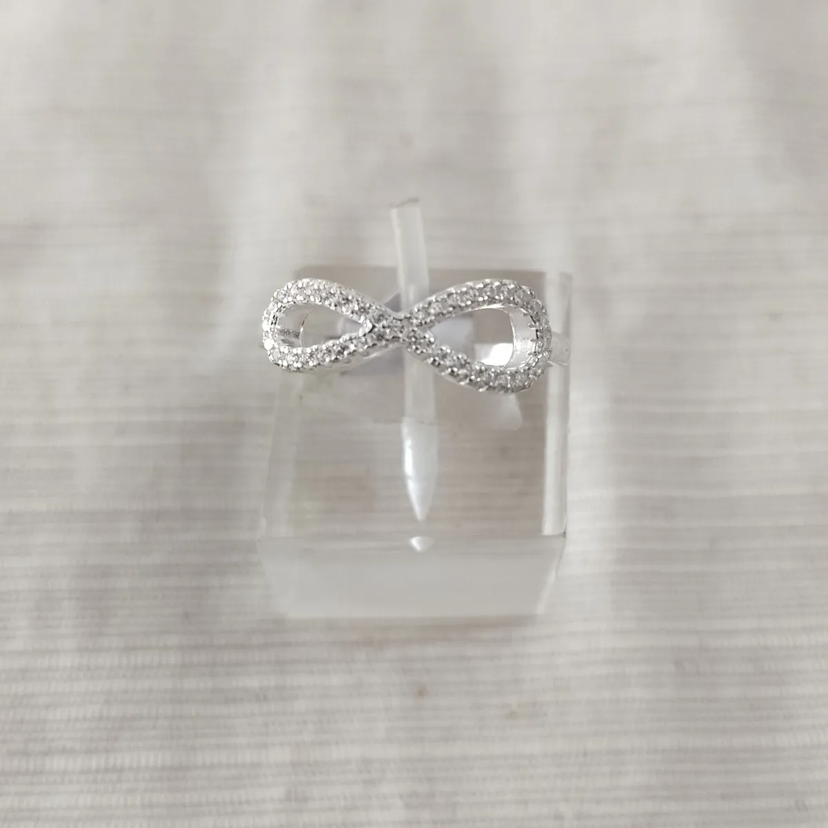 Anillo plata cubic y strass