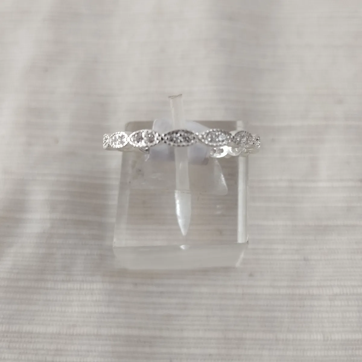 Anillo plata cubic y strass
