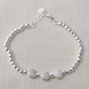Pulsera acero blanco