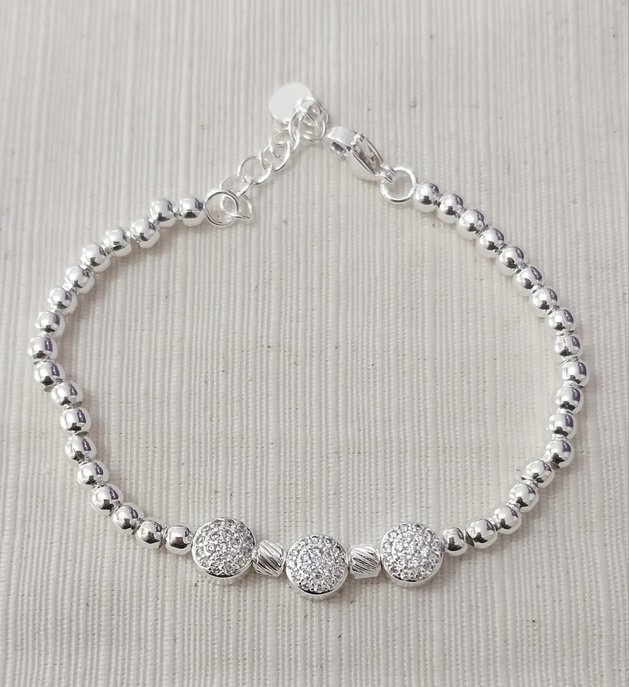 Pulsera acero blanco