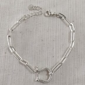 Pulsera acero blanco