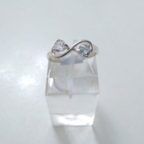 Anillo plata cubic y strass