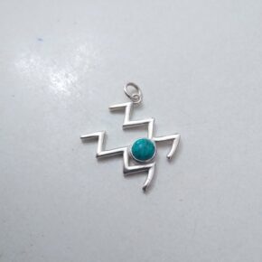 Dije plata y piedra