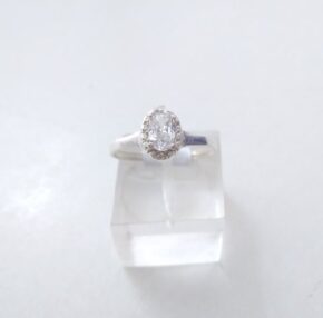 Anillo plata cubic y strass