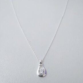 Cadena choker plata