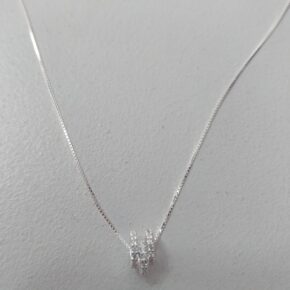 Cadena choker plata