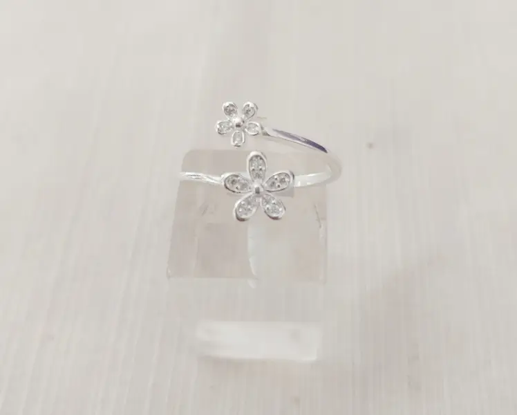 Anillo plata cubic y strass