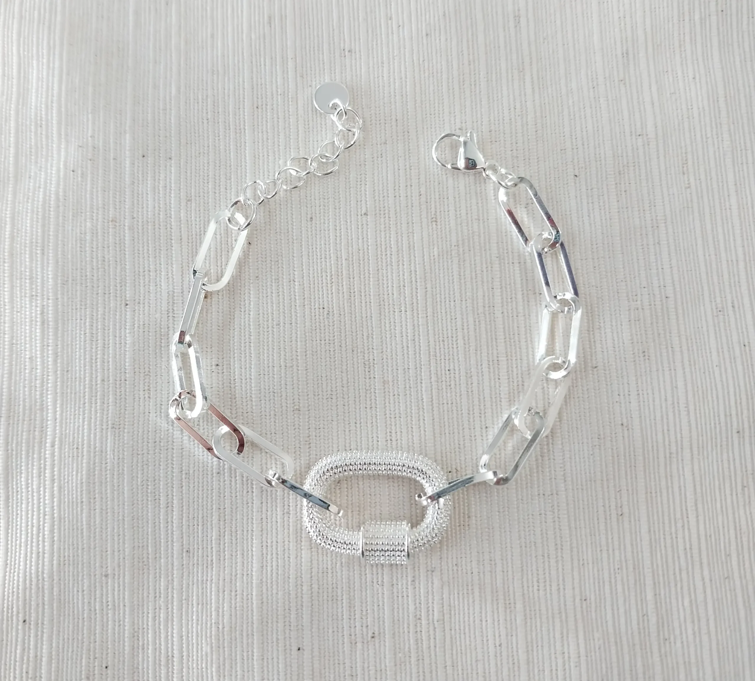 Pulsera acero blanco