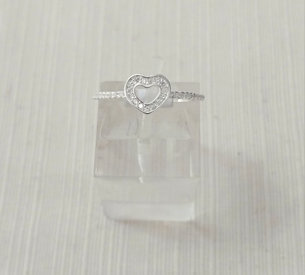 Anillo plata cubic y strass