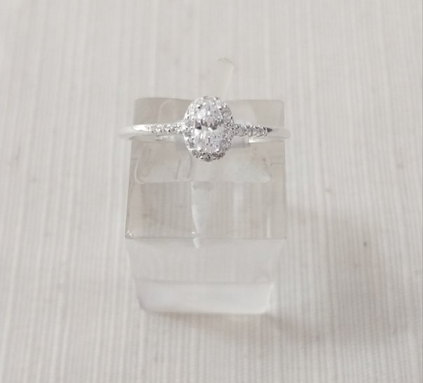 Anillo plata cubic y strass