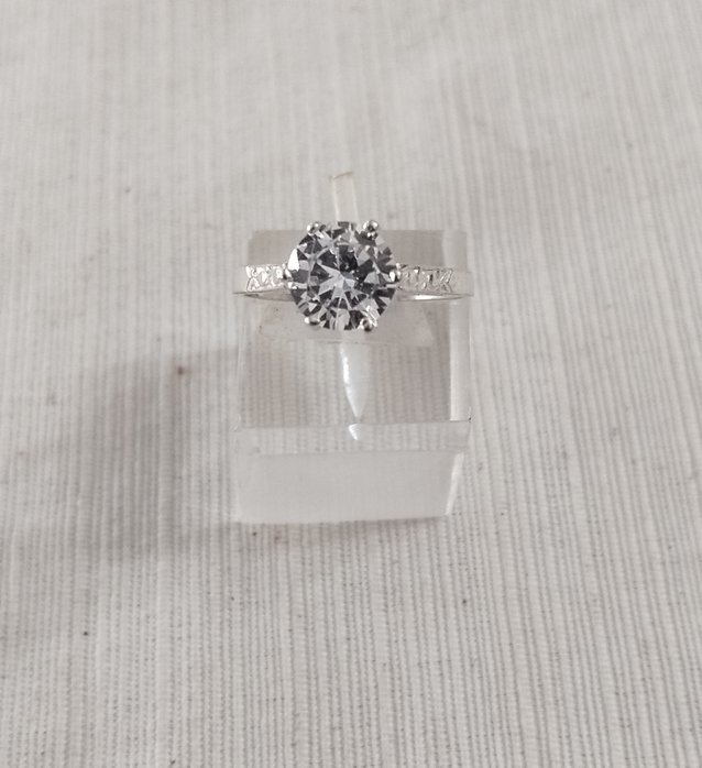 Anillo plata cubic y strass
