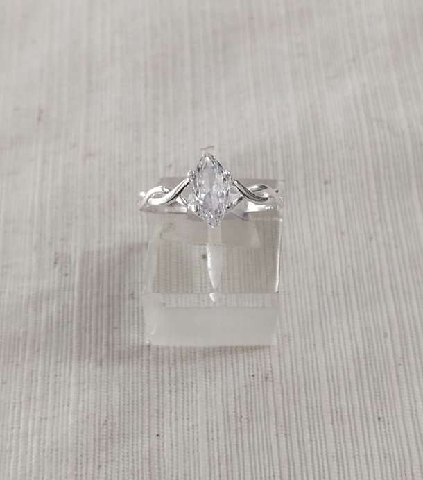 Anillo plata cubic y strass