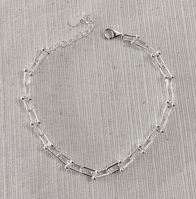 Pulsera acero blanco