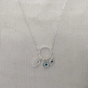 Cadena choker plata