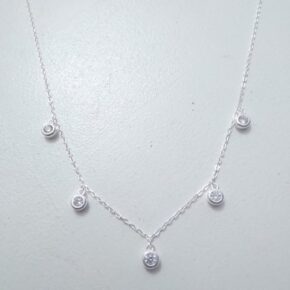 Cadena maciza de plata
