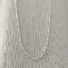 Cadena maciza de plata