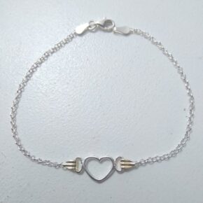 Pulsera plata y oro