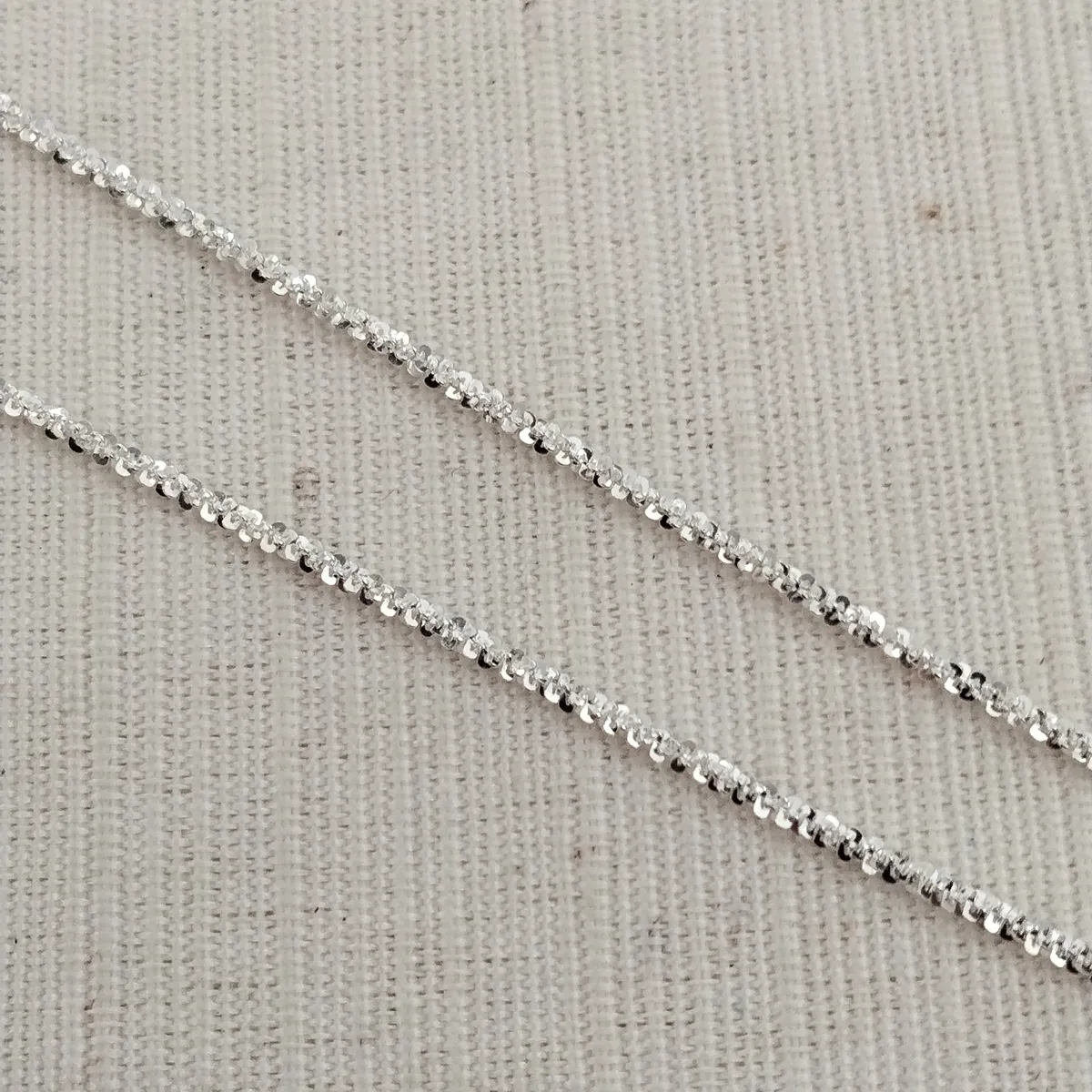 Cadena facetada de plata - Imagen 2