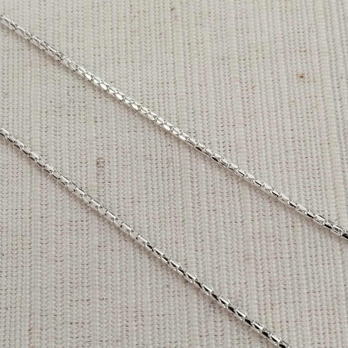 Cadena facetada de plata - Imagen 2