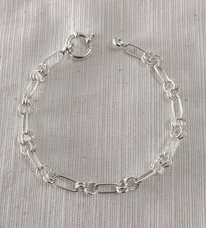 Pulsera combinada, cierre marinero