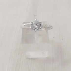 Anillo plata cubic y strass